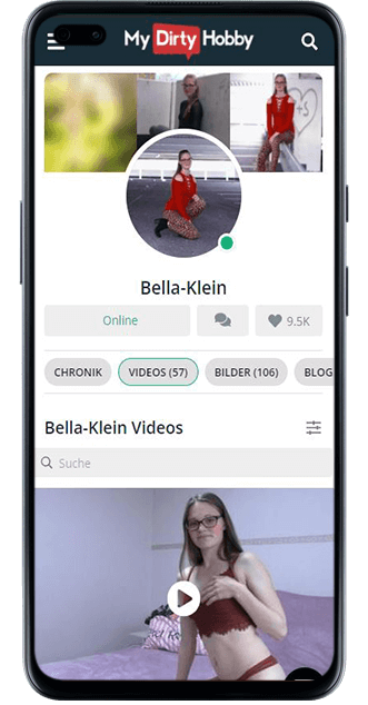 Bella Klein bei MyDirtyHobby